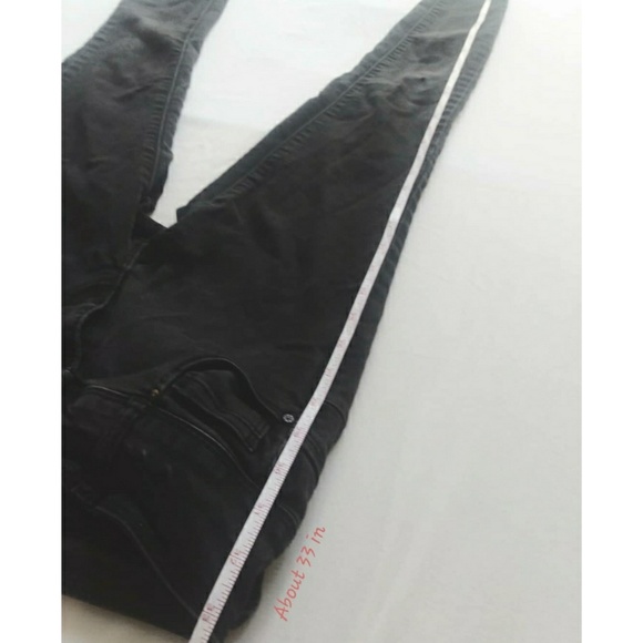 Skinny Black Womens Jean's Size 0 - Picture 6 of 8